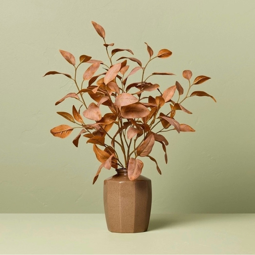 22" Rusted Eucalyptus Artificial Fall Arrangement - Hearth & Hand with Magnolia